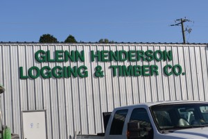 The exterior of Glenn Henderson's Logging & Timber Co. 