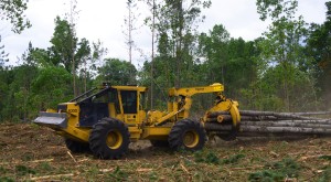 Dave is pleased with the high availability rates of the 630D skidders.