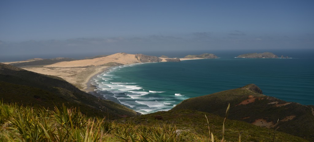 Linda vista para uma baía