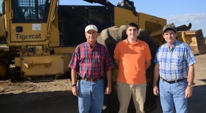 B&G Equipment sales specialist Cleve Altman, general manager Manuel Henderson and Glenn Henderson.