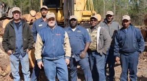 The Sand Hill crew. (L-R) Pete Frickling, Leroy Ruth, Alvin Dobson, Willie Walls, Lil Daddy, Charles Ruth and Carl Duncan.