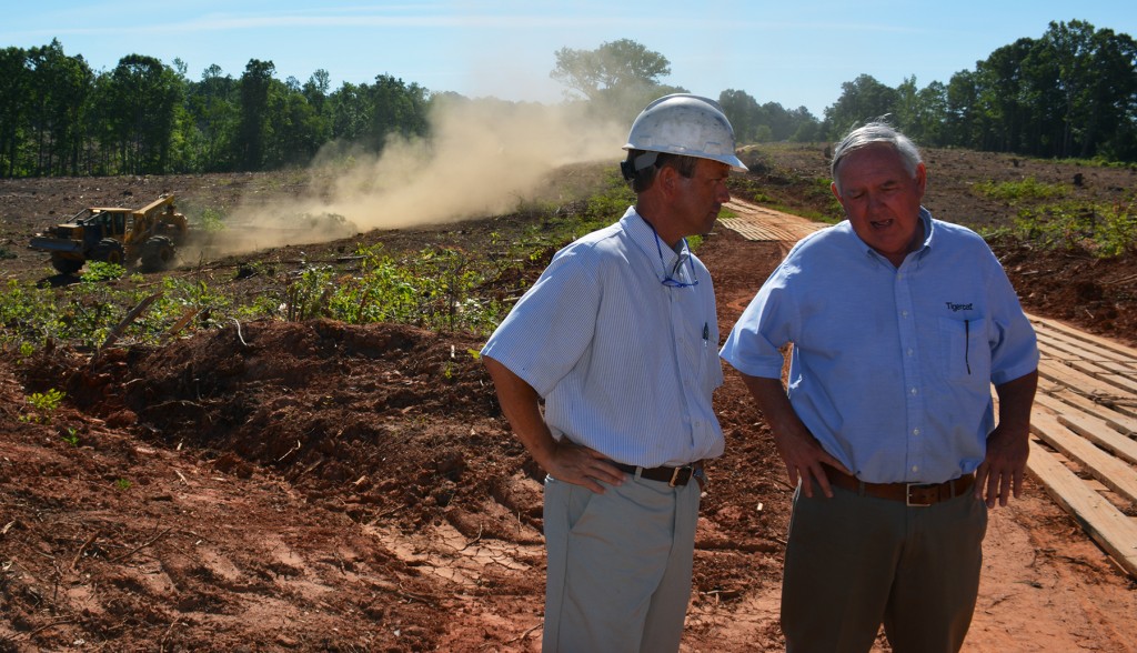 C.K. Greene and the godfather of Tigercat equipment (sales specialist), Tommy Parks. C.K. has known Tommy for 21 years.