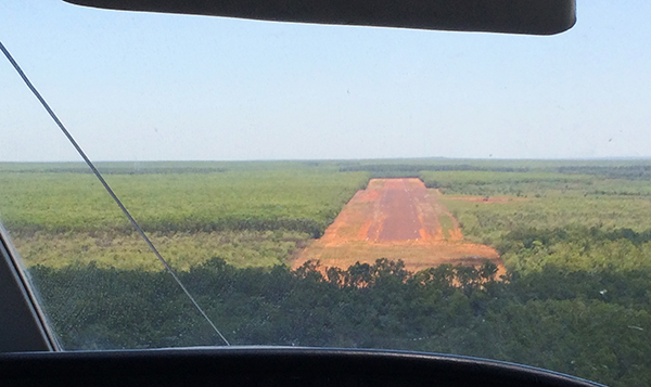 Melville Island landing strip. There are a lot of challenges associated with remote logging operations.