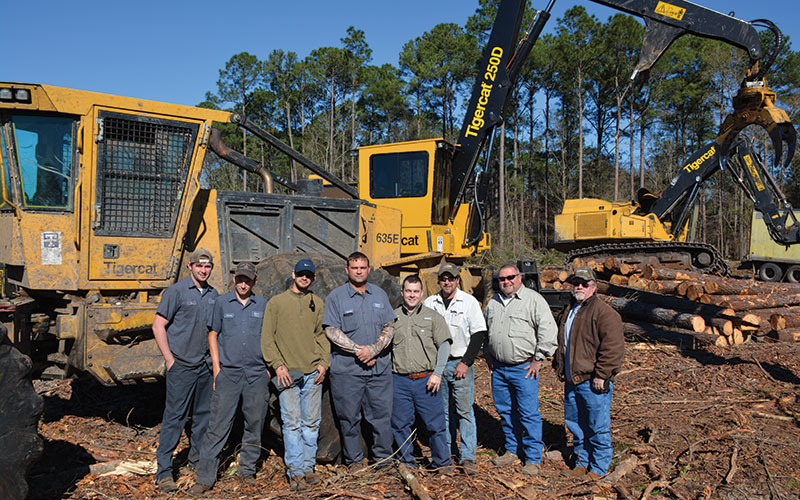 A photo of Dopson Logging's crew