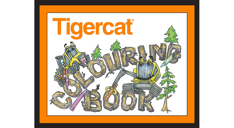 Cover of Tigercat kids colouring book