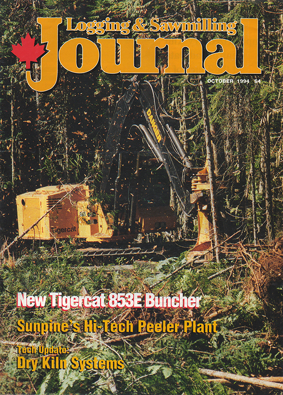 Обложка журнала Logging and Sawmilling Journal, октябрь 1994 г.
