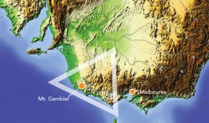 Un rendu numérique de la carte du Triangle vert en Australie.