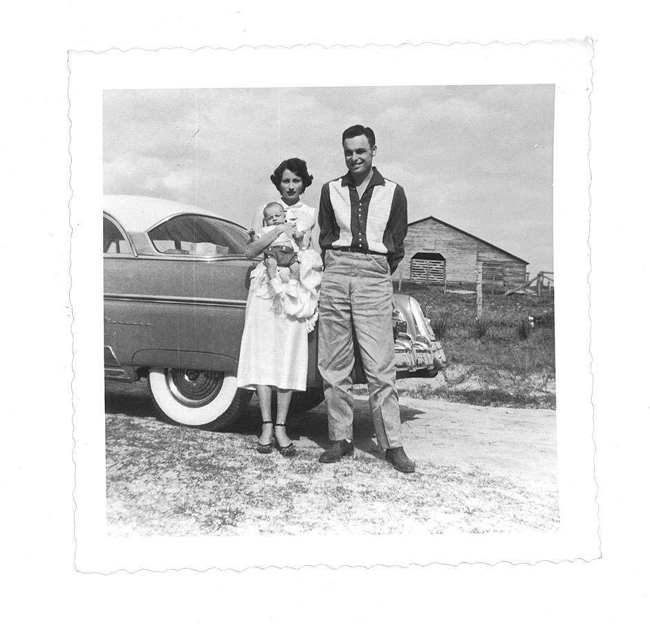 W.J. and Carolyn Bates as a young married couple.