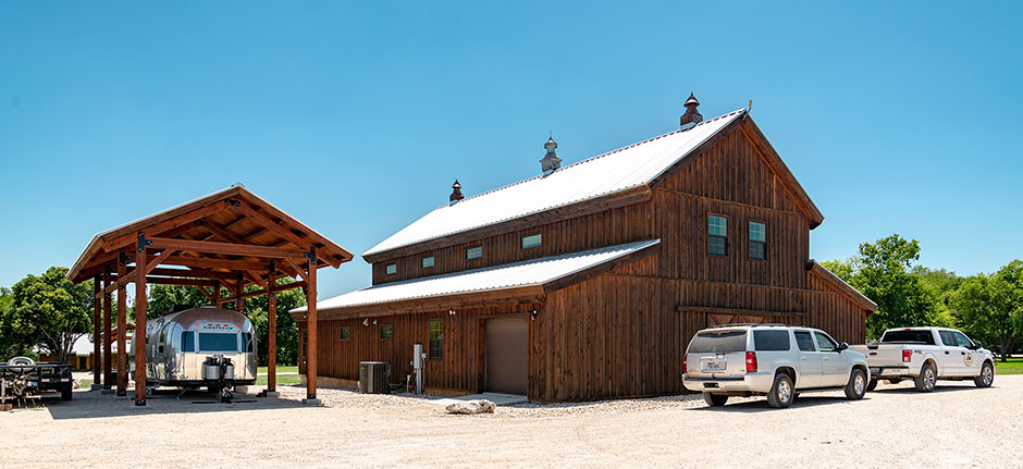 Cedar Eaters operations in Comfort, Texas is on a 20-acre property overlooking the Guadalupe River. 