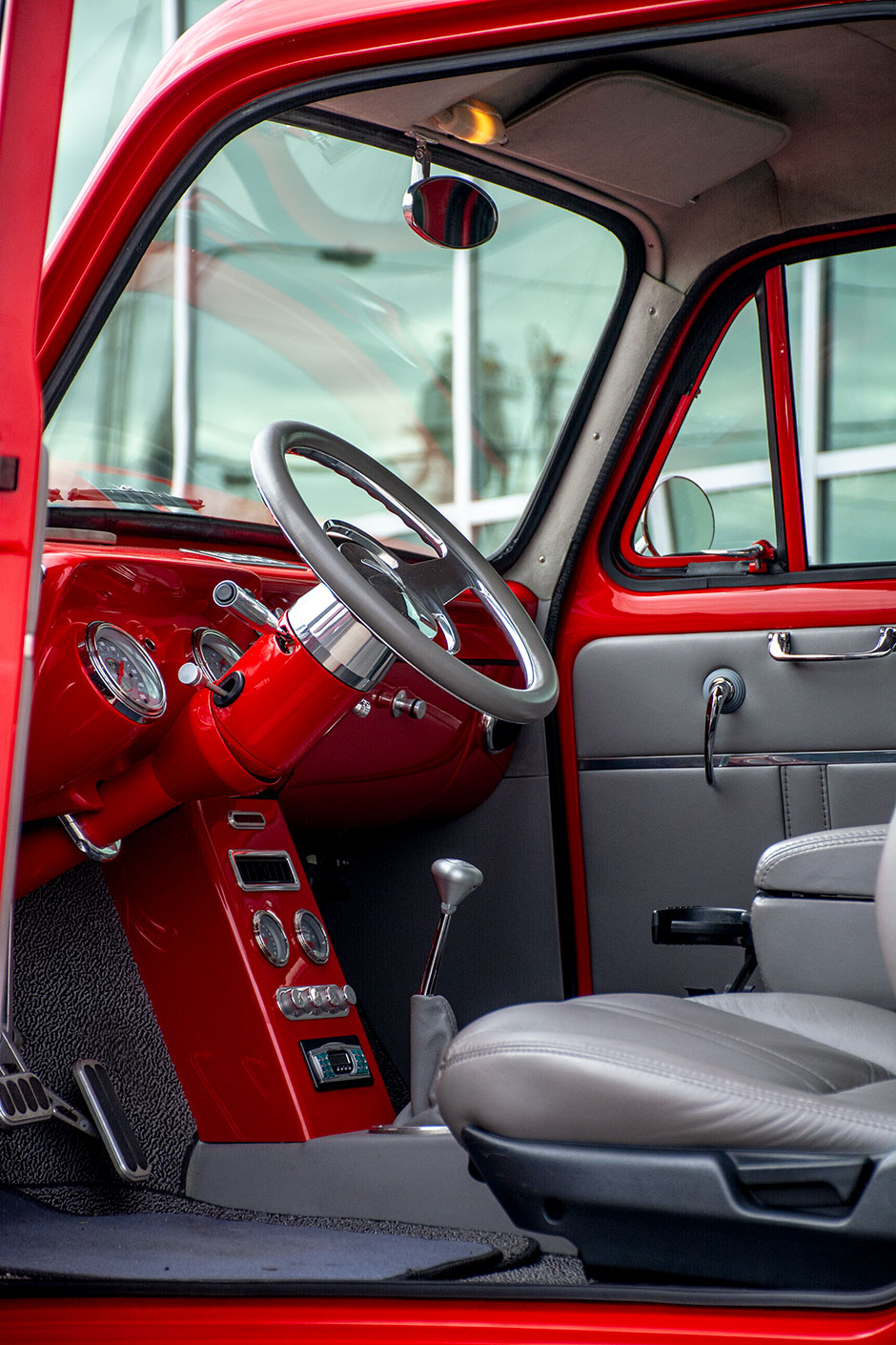Interior of the collector classic, 1959 Ford Anglia