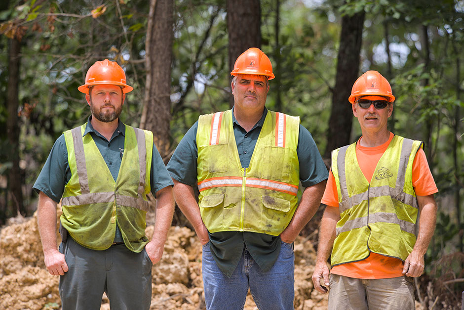 Trevor Haywood Timber Co. crew members.