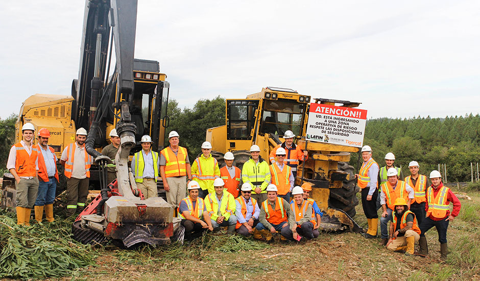 A team from Tigercat and LEU embarked on a country-wide customer site visit program to see both old and new machines in operation.