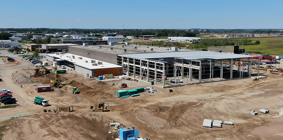 Exterior of Woodstock factory expansion