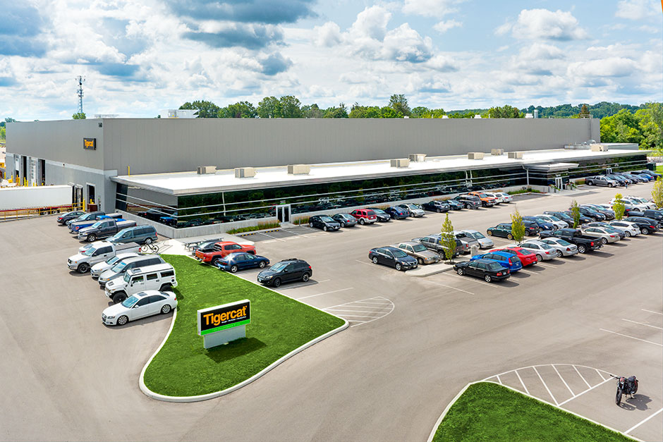 Tigercat track carrier assembly facility in Paris, Ontario