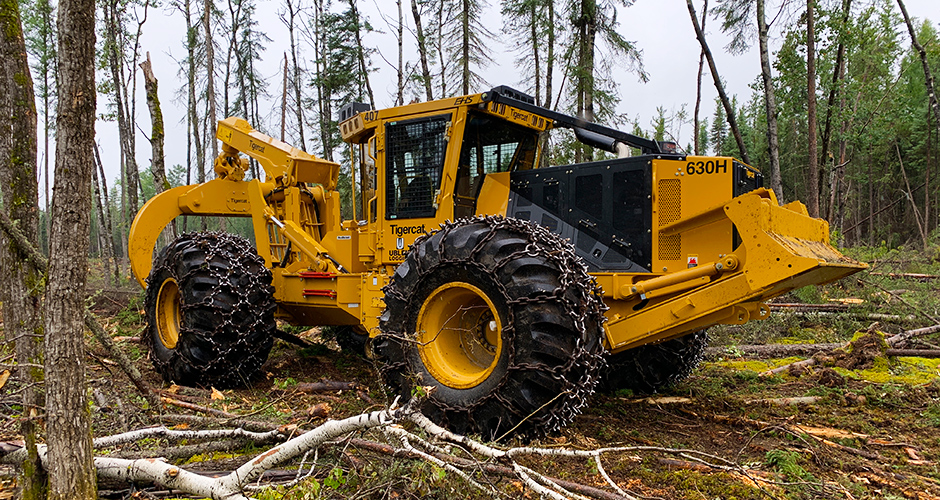 Foto de um novo 630H de flutuação alta pronto para entrar em operação no norte de Saskatchewan.