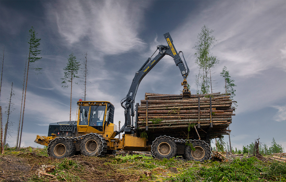 Photo de l’empilement du dernier lot de billes sur le transporteur 1075C.