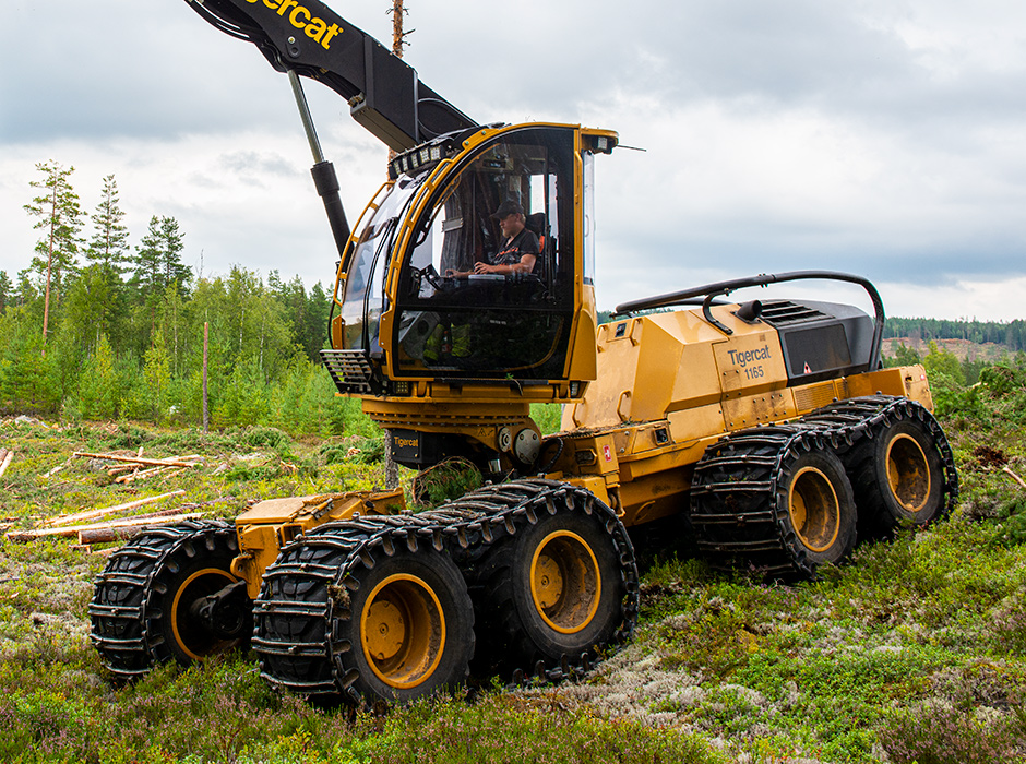 Foto av åttahjulsdriven maskin