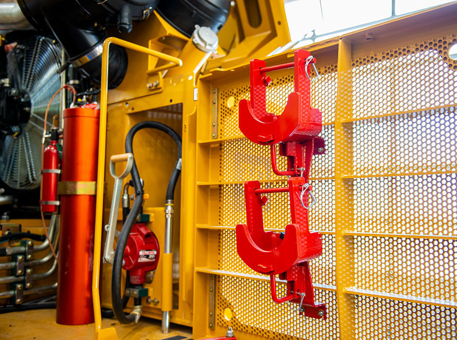 Image of Tigercat machines come equipped with appropriate safety equipment. Ensure that it is stored in the correct location and that all crew members understand how, when, where and why to use it.
