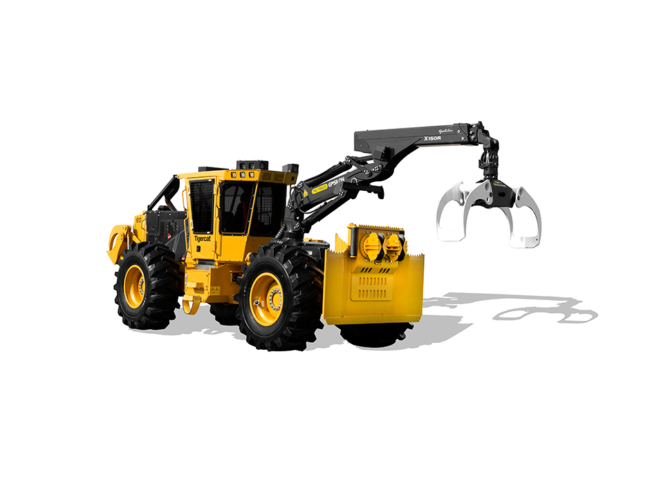 Image of the new Tigercat 612 dual winch skidder