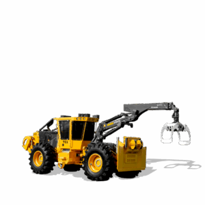 TCi 612 dual winch skidder with telescopic crane