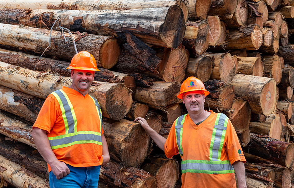 R & A Logging owners, Ron and Rodney Volansky.