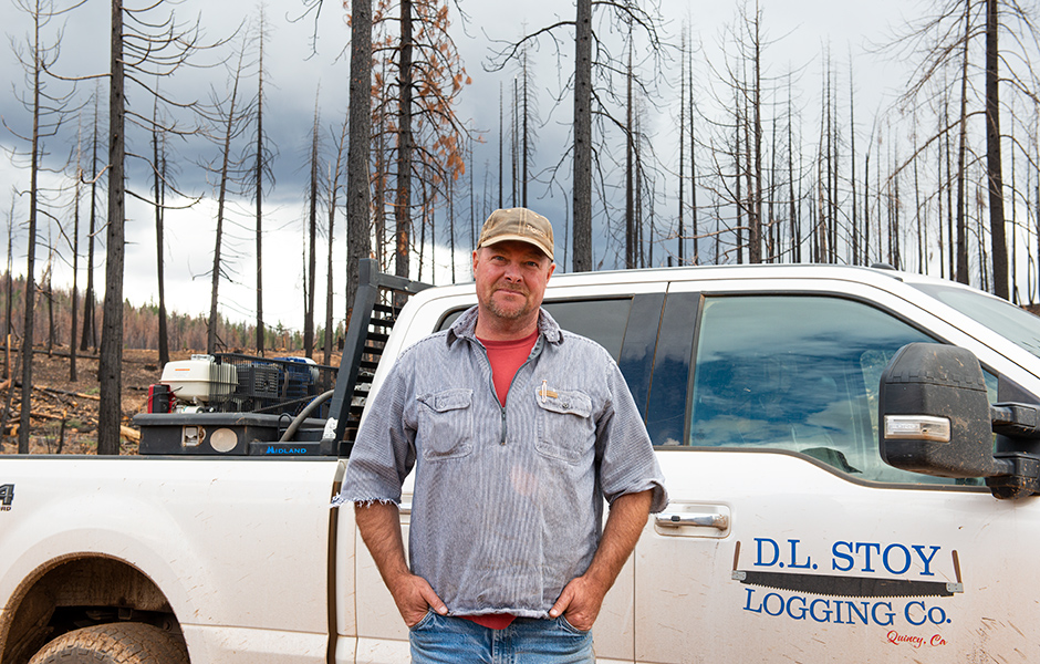 Doug Stoy, propietario de D.L. Stoy Logging Co.