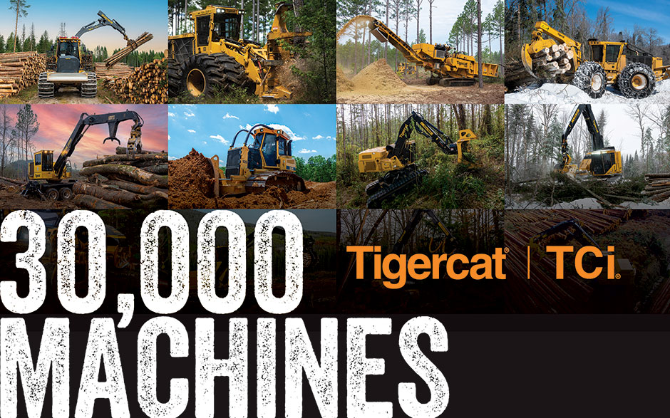 30 000 machines Tigercat