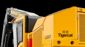sneak peek of the Tigercat LS857 shovel logger