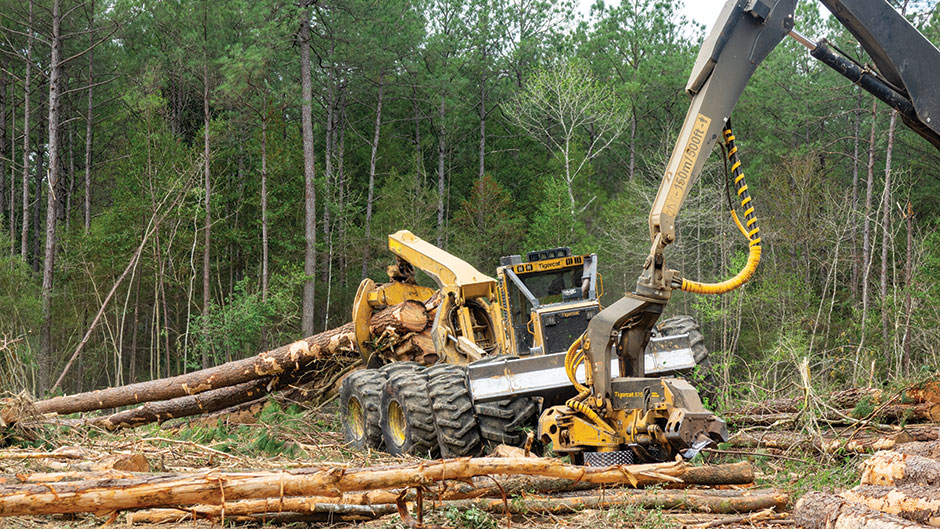 Six bogie skidder