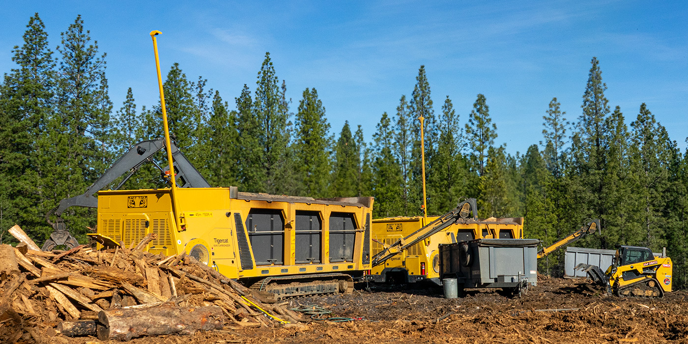 Two 6040 carbonizers working side-by-side in California
