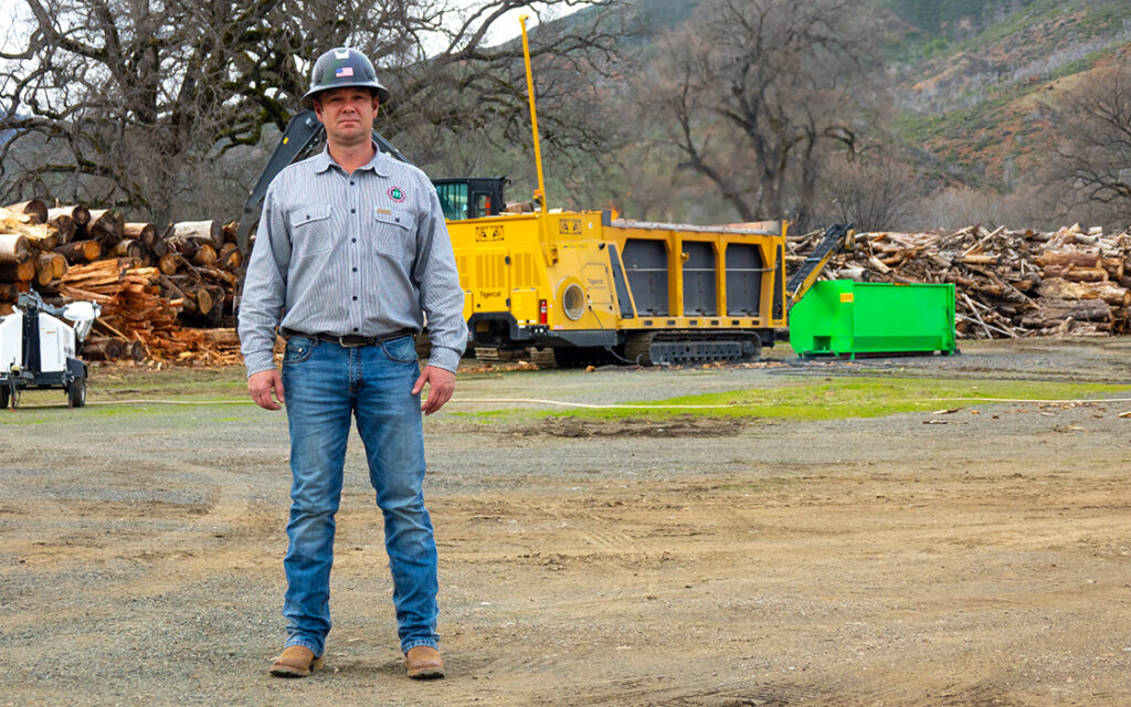 Dan Falk standing in front of 6040 carbonizer