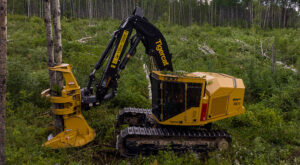 Tigercat X877 track feller buncher