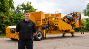 Andrew Collins, product designer for Tigercat and TCi grinders and chippers