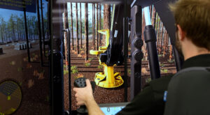 close up of the Tigercat-TCi simulator